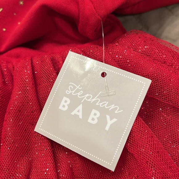 Stephan Baby "Santa Baby" Red Snapshirt Dress/NWT/6-12M - Picture 11 of 12